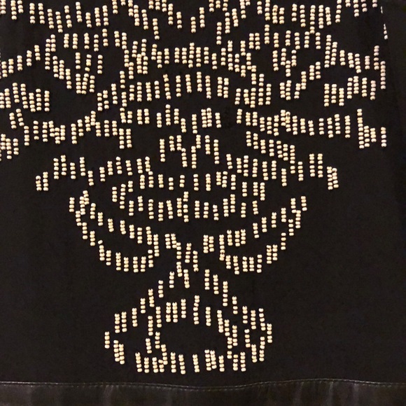 Nicole Miller white beaded black cocktail dress - Picture 3 of 5